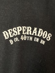 Desperadoes D Company 40th EN BN Dead or Alive Mens Graphic Tshirt Black XL Army