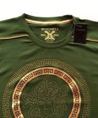 Men’s Bucheli T Shirt,Soft Cotton,Stretch,Italian Style M L…E2.B