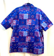 Dogg Supply by Snoop Dog, Men’s XL Collar Button Down Bandana Shirt