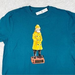 J Crew short sleeve crew neck Made-in-the-USA fisherman graphic T-shirt