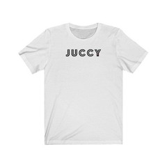JUCCY (t-shirt) – tee graphic statement – Black White Grey Red