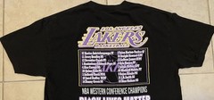 2020 LA Lakers NBA Playoffs Faded Shirt XL Basketball Kobe Shaq Champion Vtg Y2K