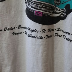 Gildan Vintage Mel’s Diner White T-shirt Back Graphic Old Classic Cars LG