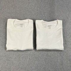 Kirkland Signature Heavyweight Cotton T Shirt Mens Large White Lot Of 2 Blank