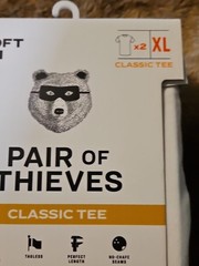 Pair of Thieves Mens Classic Fit Crewneck Tee 2pk White XL