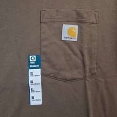 CARHARTT FAST DRY Shirt Mens XL Brown FORCE WORK Stretch Relaxed Fit Sun NWT