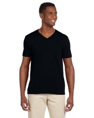 5 Pack Of Gildan G64V Adult Softstyle T Shirt Mitered V-Neck Stylish T-Shirt
