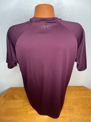 Men’s Under Armour Loose S/S Athletic T-Shirt Large L – Maroon – Cotton / Poly