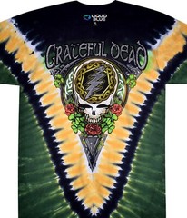 GRATEFUL DEAD-SHAMROCK V-SYF-2 Sd TIE DYE T SHIRT M-L-XL-2X -3X-4X-5X-6X