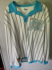 Moist Esports Long Sleeve Jersey Size L White Stripped