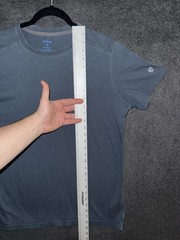 Kuhl Shirt Mens Medium Blue Organic Cotton Wildfibre Short Sleeve Outdoor Tee
