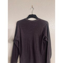 Authentic Quality Cactus Original Brand Mens L Grey Long Sleeve Waffle Shirt