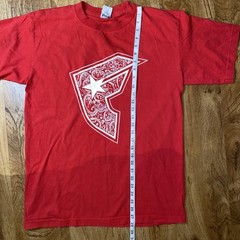 Vintage Famous Stars & Straps Shirt Mens Large Red Bandana F Logo 2000s