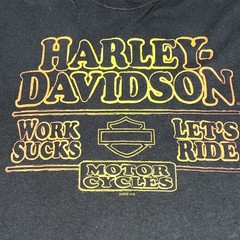 Harley Davidson 09′ Sleeveless Louisiana Work Sucks-Lets Ride Men’s XL Blk -5743
