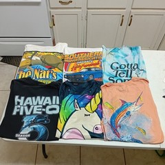 Bulk Lot 48 Graphic Print Shirts Mixed Sizes Graphics Sports Anime Festival #3