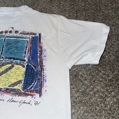 Vintage Diadora Tennis National Championships New York 1991 T Shirt Large