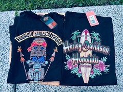 NEW! Lot of 2 HARLEY DAVIDSON MOTORCYCLES 2014 Honolulu Hawaii T Shirt XL nwt