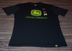 JOHN DEERE Tractors Deer T-Shirt MEN’S SMALL NEW Black