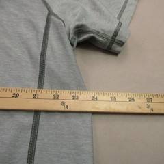 Mens Shirt XL Gray Short Sleeve Crew Neck Outdoors Lightweight Casual