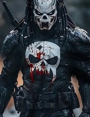 Predator Punisher 3D Printed Double Sided T-shirt Size Extra Large