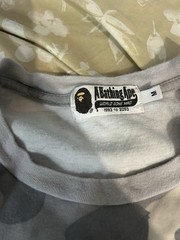 Bape city camo large ape head tee grey