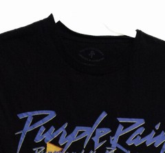 The Prince Estate Official & Approved Mens Black Cotton T-Shirt Purple Rain S