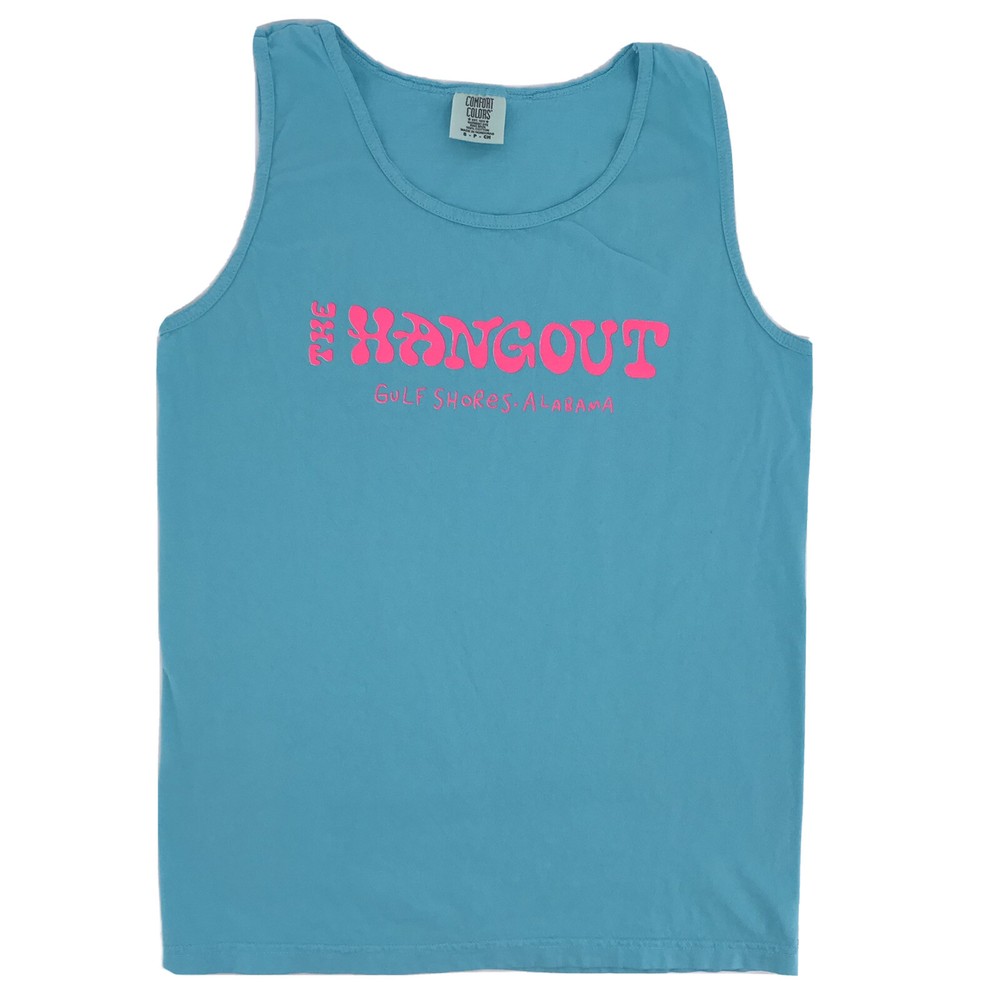 Adult Small The Hangout Music Festival Gulf Shores Alabama Blue Pink Tank Top
