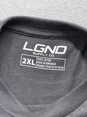 LGND Supply Co Money Graphic T-Shirt Black Double-Sided Size 2XL NEW Back Hit