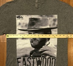Clint Eastwood T Shirt The Man With No Name Gray Vintage Western Inspired Tee SM