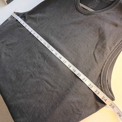 Athletic Works Mens 2XL Black Muscle Tee Sleeveless Cotton Gym Shirt 50-52