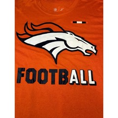 Denver Bronco Nike Dri-Fit Tee NFL Big Mascot Graphic On Field Men’s Size Large