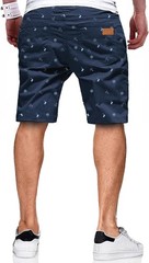 JMIERR Mens Casual Shorts – Cotton Drawstring X-Large, U Coconut Tree Blue2