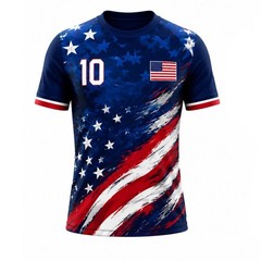 Custom USA Football Jersey Patriotic Soccer Shirt Personalized Name Number