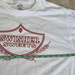 Vtg Y2K Swisher Sweets Flavored Cigars Tobacco Promo White T Shirt Men’s Size ￼M