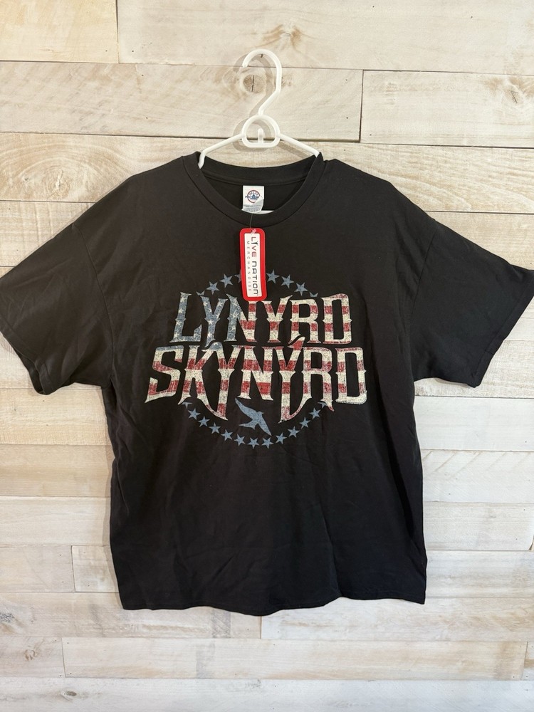 VTG Lynyrd Skynyrd Live Nation Front Graphic Tee Shirt Size XL NWT Fast Shipping
