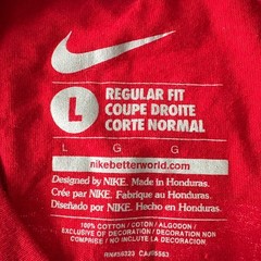 Nike Tee Tampa Bay Buccaneers Short Sleeve Shirt Mens L Red Cotton NFL 24 BARRON