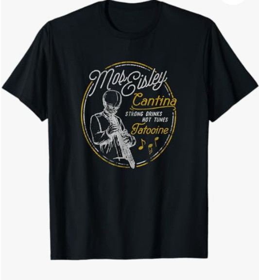 Outlaw Cantina T-Shirt Retro Desert Planet Bar Graphic Tee Scifi Gift MeN