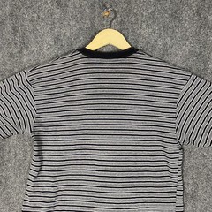 VINTAGE Canyon River Blues Ringer T Shirt Mens Large Blue Grey Striped 90s Blank