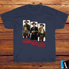 New Shirt The Good The Bad and The Ugly Movie Black/ White/ Grey T-Shirt S-5XL