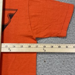 Vintage WLS Run For The Zoo Shirt Mens Medium Orange 1983 Radio Graphic Tee 80s