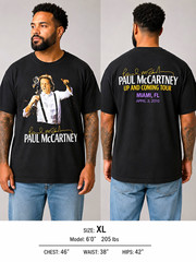 Paul McCartney Up and Coming Tour Miami FL 4/3/2010 Black Graphic Tee XL