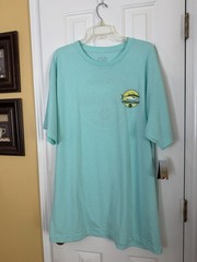 Ocean & Coast Ocean Charters Men’s XLT Tall Blue Double-Sided Fish Tee