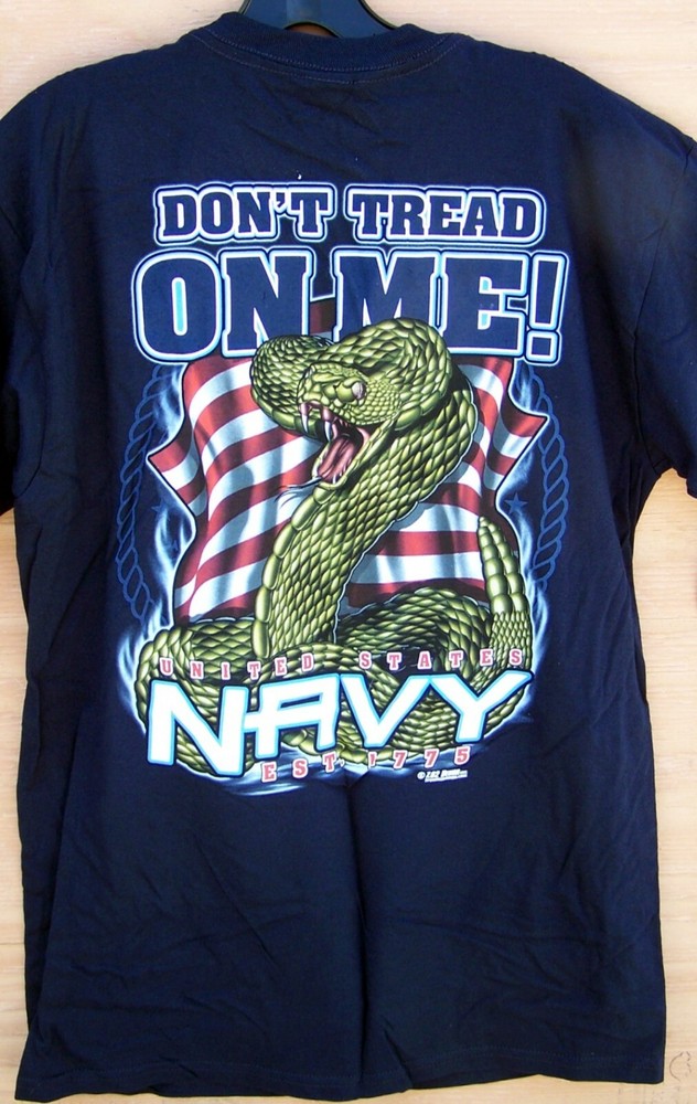 USN Don’t Tread On Me T-Shirt – 7.62 Design Men’s Size L – FREE Shipping