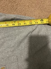 Carhartt Relaxed Fit Crew Neck Pocket Logo T-Shirt XL Tall Gray Solid