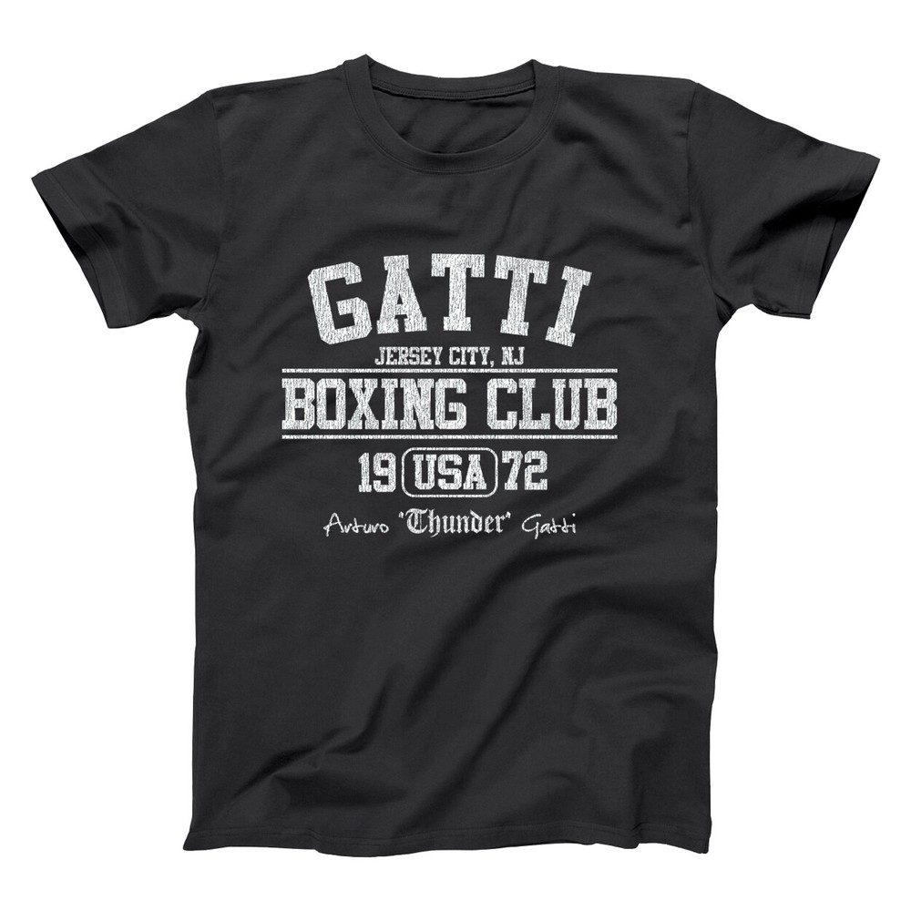 Gatti Boxing Club Retro Arturo Champ Mma Italy Black Basic Men’s T-Shirt