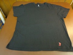 USPA U.S Polo ASSN T Shirt Short Sleeve Black Large Tee L25