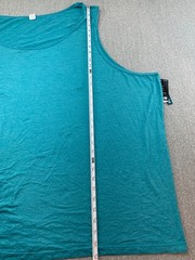 Xersion Big & Tall Tank Top T-shirt Mens 6XL Teal Blue Soft Stretch Comfortable
