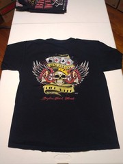 Lot Of 6 Men’s Size Large Black T-Shirts Biker Motorcycle With Damage