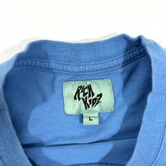 Rich Kidz Airlines Streetwear Urban T Shirt Mens L Daily Hip Hop Tee EUC Blue