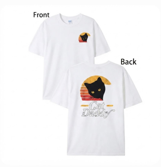 Summer t Shirts Cat Daddy vintage 80s style Cat vintage distress T-shirt
